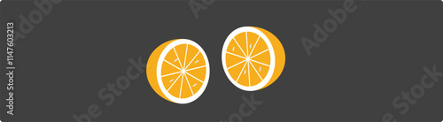 orange fruit food natural organic nutrition nature. Orange fruit isolated on white background. Vector illustration3