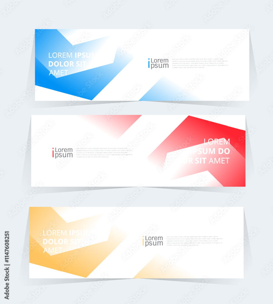 Geometric banner design with Vector presentation template. Geometric banner design with Vector presentation template.
