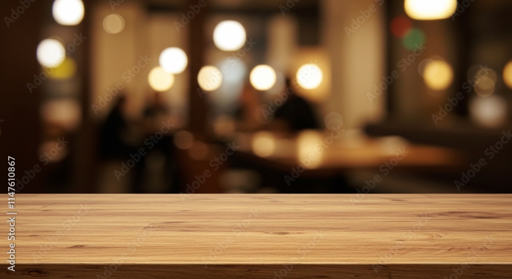 Tabletop with blurred background, ideal for restaurant promotion and visual merchandising Tabletop with blurred background, ideal for restaurant promotion and visual merchandising