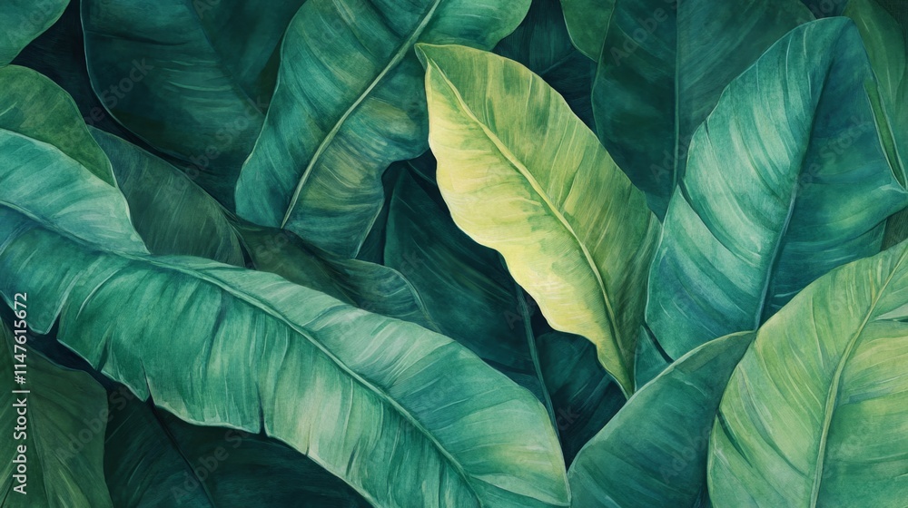 Lush green leaves tropical forest nature photography vibrant environment close-up perspective serenity and growth Lush green leaves tropical forest nature photography vibrant environment close-up perspective serenity and growth
