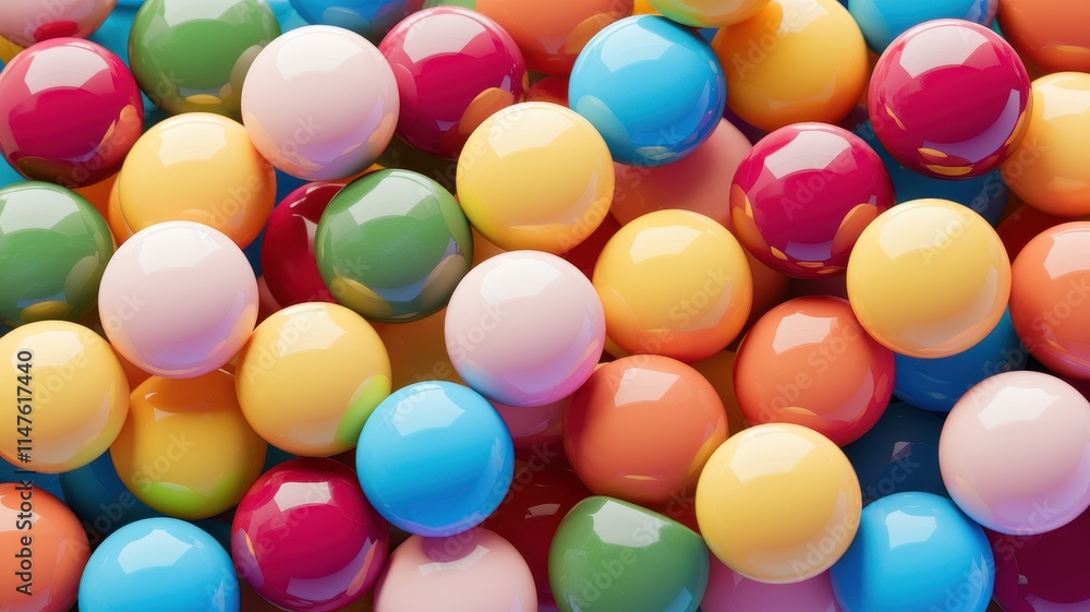 Bunch of colorful candy balls Bunch of colorful candy balls