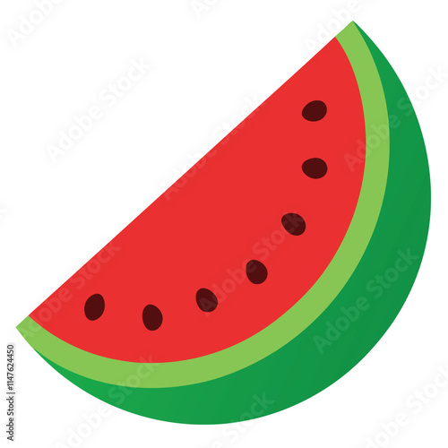 watermelon vector illustration on a white background