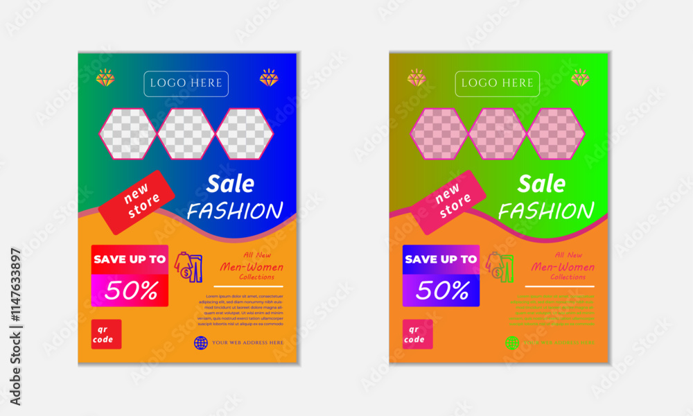 colorful background sale banner design template set, fashion clothing and accessory boutique flyer template with space for photo and text. sale social media pack template premium vector.
colorful background sale banner design template set, fashion clothing and accessory boutique flyer template with space for photo and text. sale social media pack template premium vector.