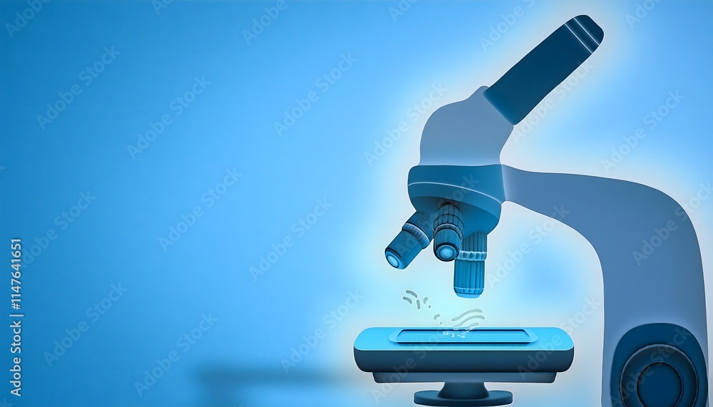 Future Consumer and technology concept: Advanced medical diagnostics, robotic arms analyzing a sample. Future Consumer and technology concept: Advanced medical diagnostics, robotic arms analyzing a sample.