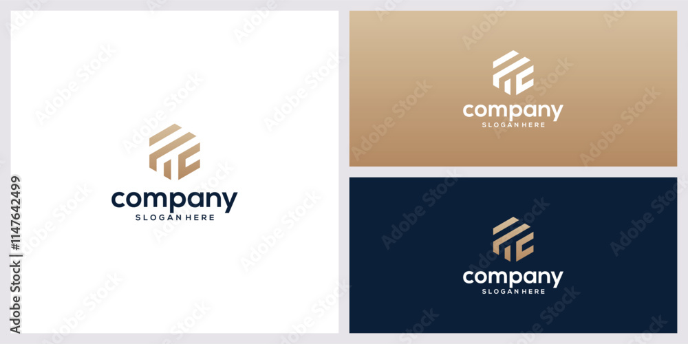 letter fc and home logo letter fc and home logo
