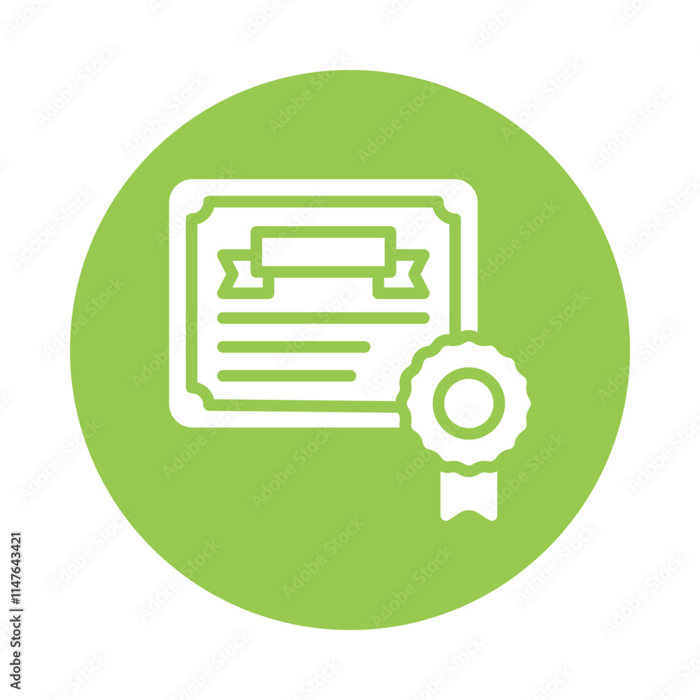 Certificate Vector Gylph Icon. Eps 10 file Certificate Vector Gylph Icon. Eps 10 file