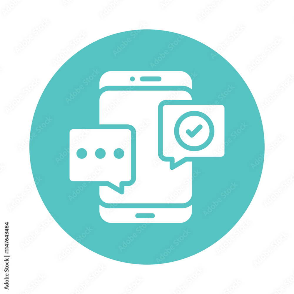Message Quality Check Vector Gylph Icon. Eps 10 file Message Quality Check Vector Gylph Icon. Eps 10 file