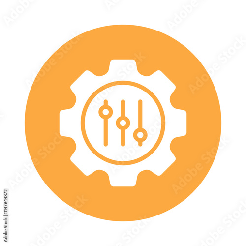 Quality Setting Vector Gylph Icon. Eps 10 file 