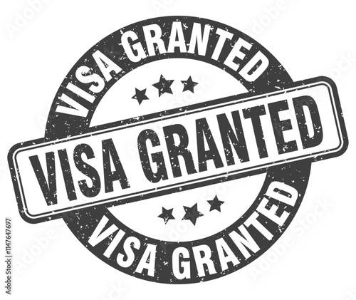 VISA GRANTED stamp