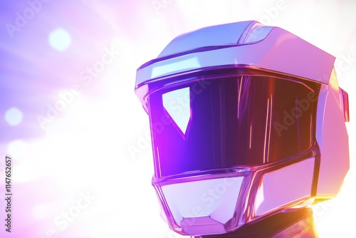 Colorful Cartoon Helmet with Exaggerated Visor Details photo