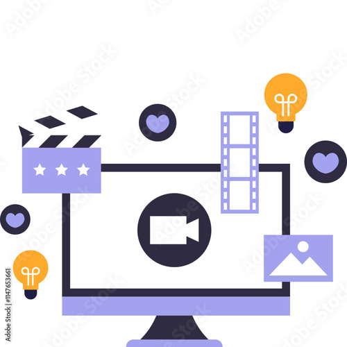 Video Editing Illustration