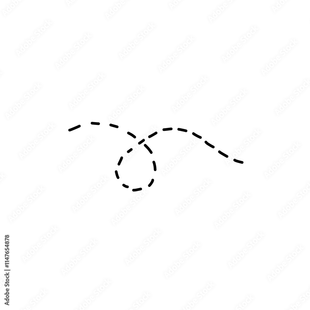 Fototapeta premium dotted line icon