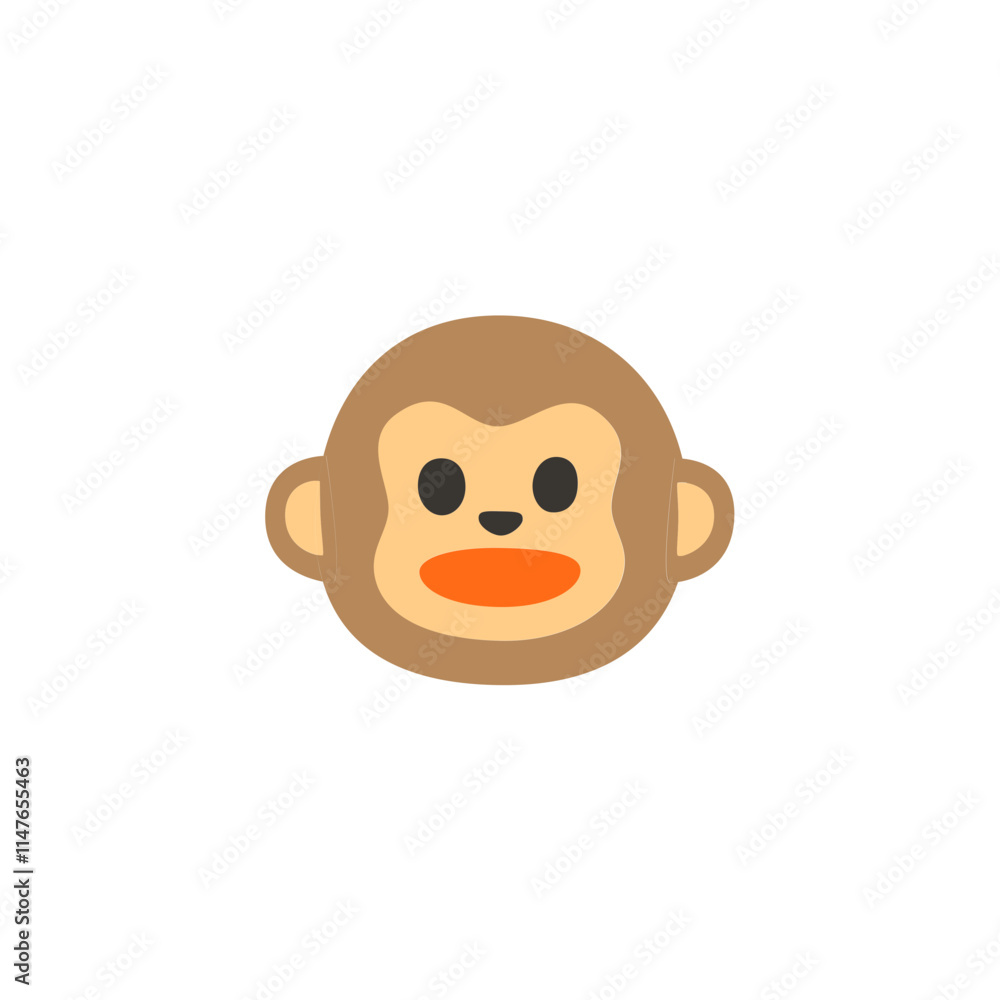 Cartoon Monkey Face