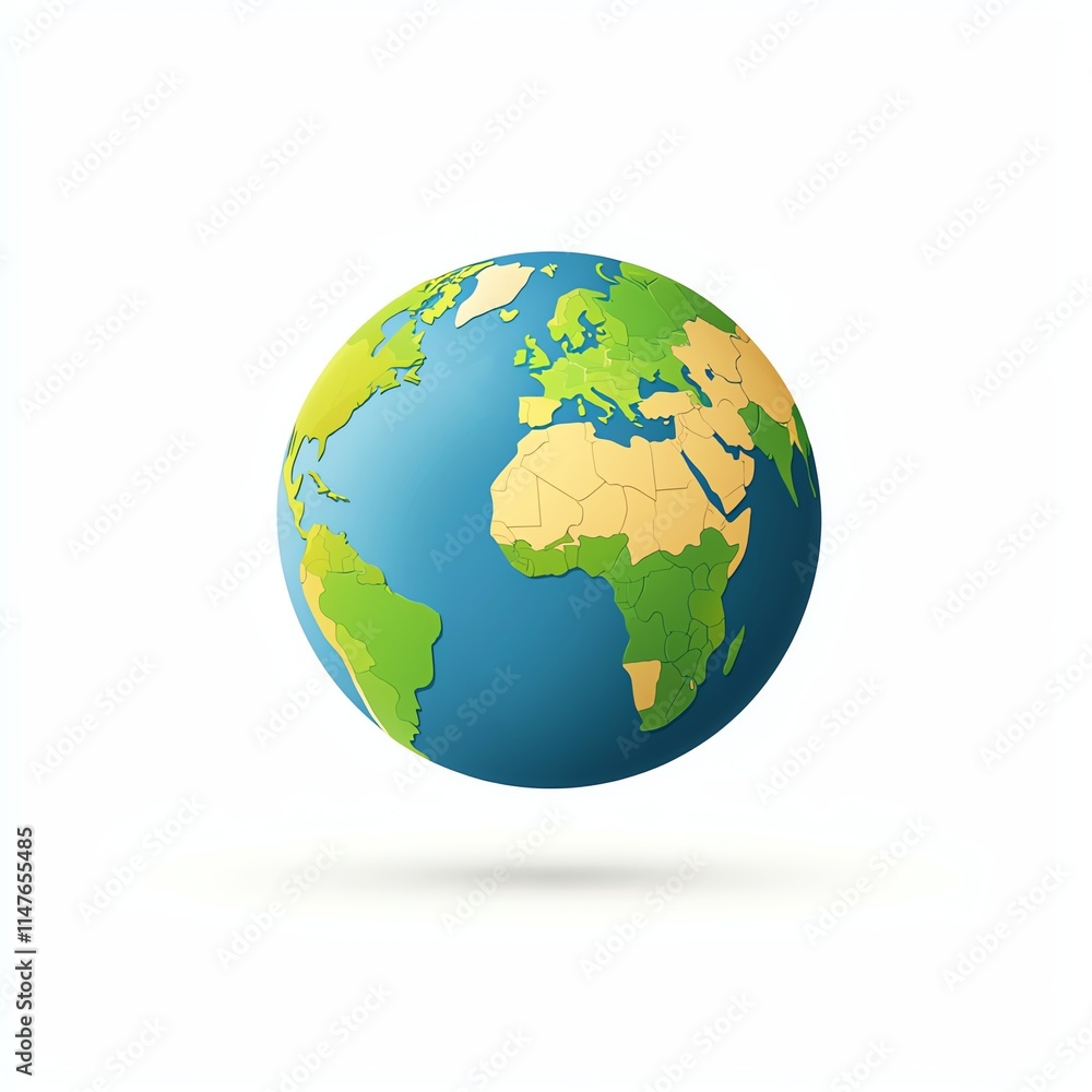 A colorful globe depicting Earth with green landmasses and blue oceans, emphasizing global geography and environmental awareness. A colorful globe depicting Earth with green landmasses and blue oceans, emphasizing global geography and environmental awareness.