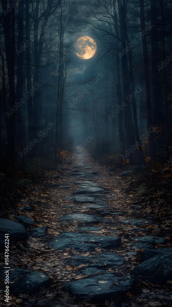 Fototapeta premium night in the forest