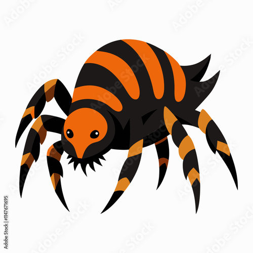 Goliath Bird-Eating Tarantula Illustration on White Background for Nature Lovers