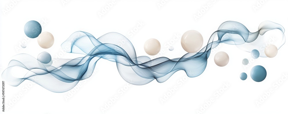 Elegant Abstract Waves and Spheres Design in Soft Blue and Beige Tones, Perfect for Modern Backgrounds, Banners, and Stylish Visual Presentations Elegant Abstract Waves and Spheres Design in Soft Blue and Beige Tones, Perfect for Modern Backgrounds, Banners, and Stylish Visual Presentations