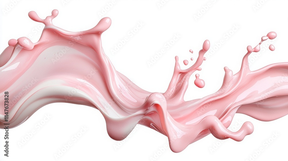 Elegant pink liquid splash design with smooth curves and dynamic flow, perfect for artistic backgrounds and creative projects in various formats Elegant pink liquid splash design with smooth curves and dynamic flow, perfect for artistic backgrounds and creative projects in various formats