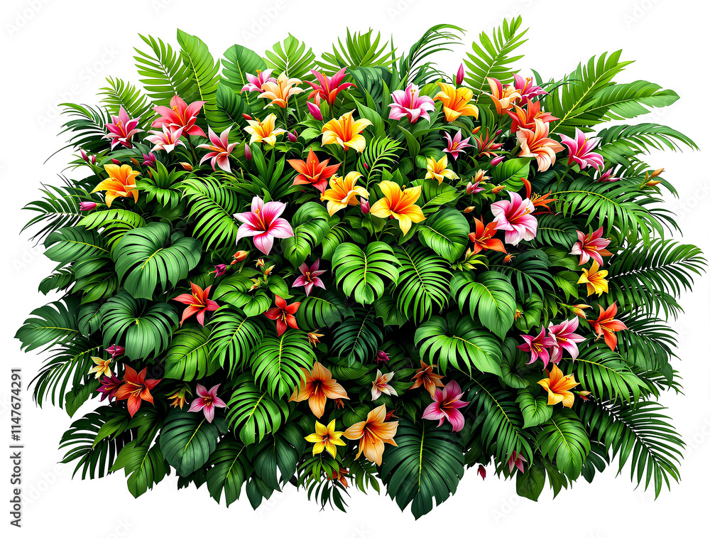 Lush green tropical plants bush (monstera, palm,Lush green tropical plants bush, cut out,Green leaf on white background,Lush green tropical plants Lush green tropical plants bush (monstera, palm,Lush green tropical plants bush, cut out,Green leaf on white background,Lush green tropical plants