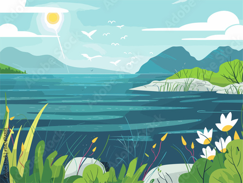 Estuaries: Where Rivers Meet the Sea, Creating Vibrant Coastal Ecosystems