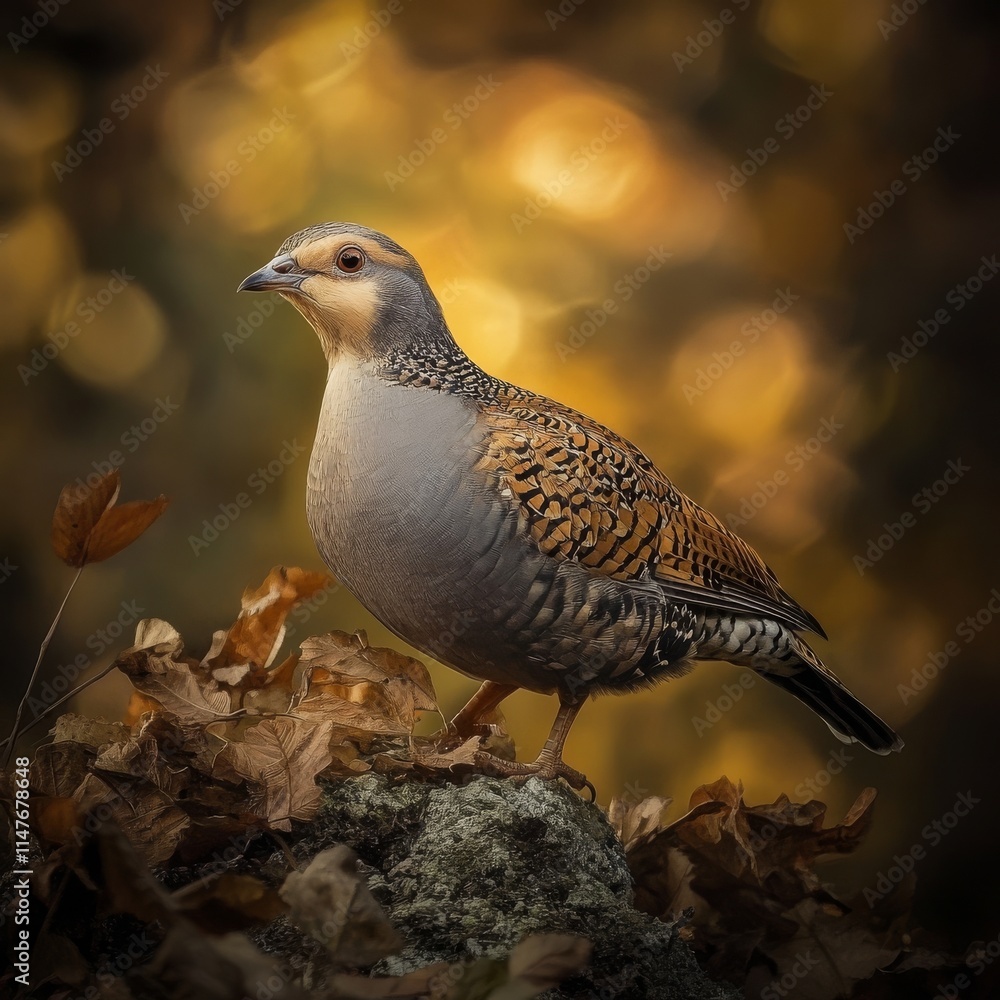 Naklejka premium Grey Partridge