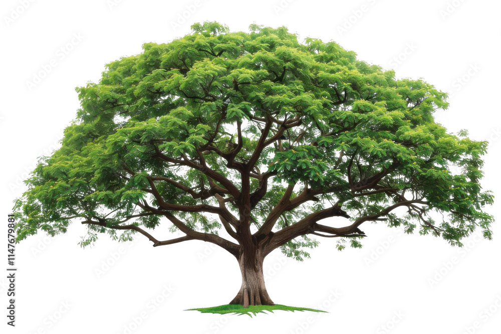 Lush Green Tree Stands Tall with Majestic Branches, Greenery Nature Serenity. Lush Green Tree Stands Tall with Majestic Branches, Greenery Nature Serenity.