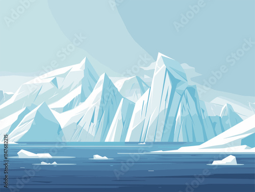 Nunatak Sentinels: Glacial Guardians in the Animated Wonderland