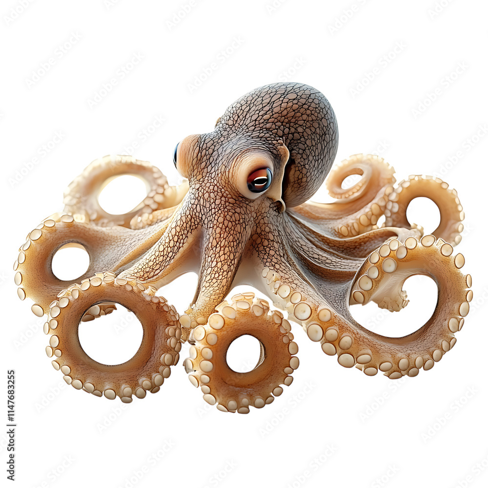 Obraz premium octopus on white background