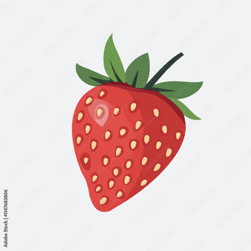 Fototapeta premium strawberry isolated on white background