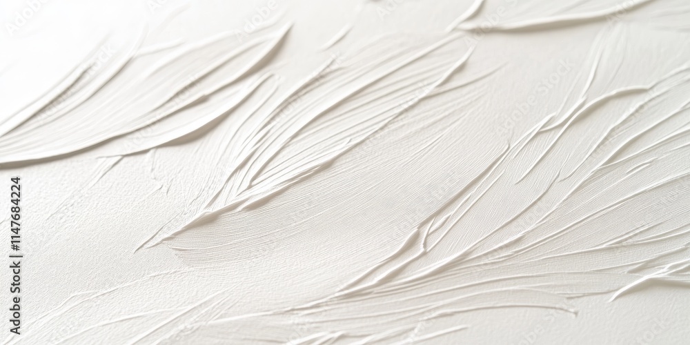 Obraz premium Close up of white art paper featuring a unique fiber pattern background, showcasing the intricate texture of the white art paper and its aesthetic appeal for various creative projects.