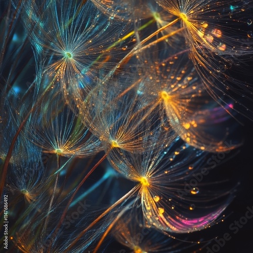 Wallpaper Mural Water dance on dandelion fluff Torontodigital.ca