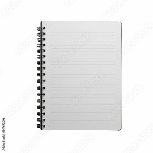 Blank Spiral Notebook Lined Paper Open Notepad Stationery Office Supplies School Supplies Writing