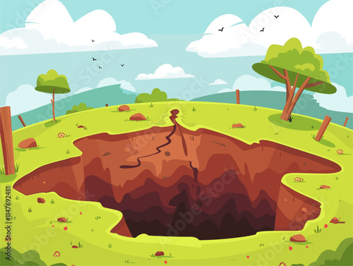 Sinkholes: Nature's Geological Canvas of Depressions and Underground Cavities