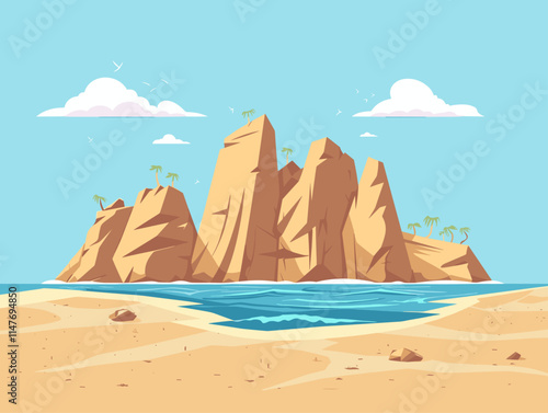 Tombolo: The Sandy Bridge Connecting Islands and Mainlands, A Lagoon's Embrace
