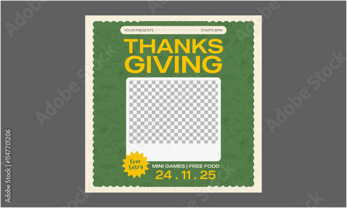 Thanksgiving Party Socials Media
