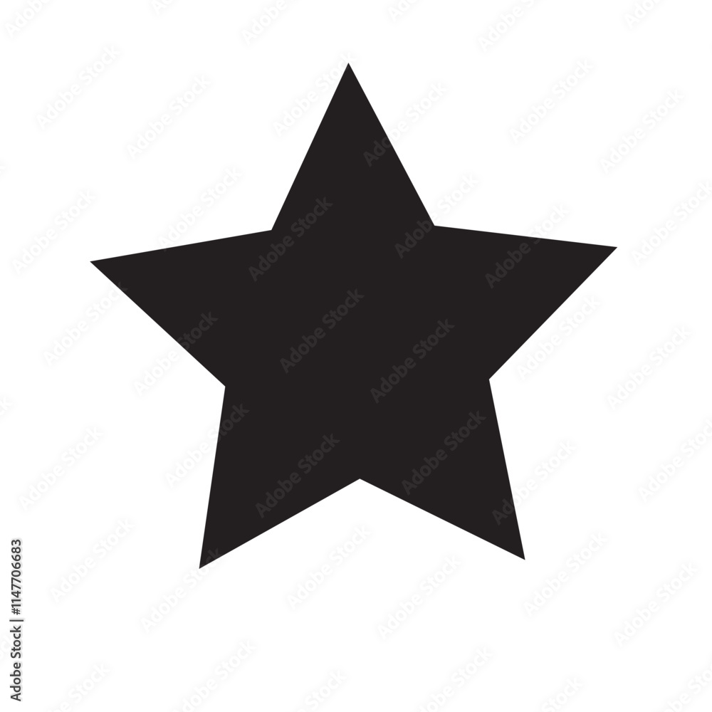 Black star - Vector icon star Icon Vector / star icon / star- Vector icon on white background. Black star - Vector icon star Icon Vector / star icon / star- Vector icon on white background.