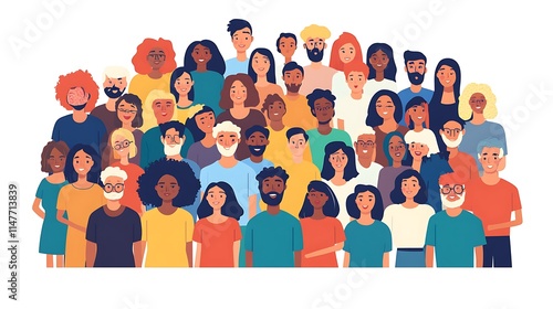 crowd of people in a circle