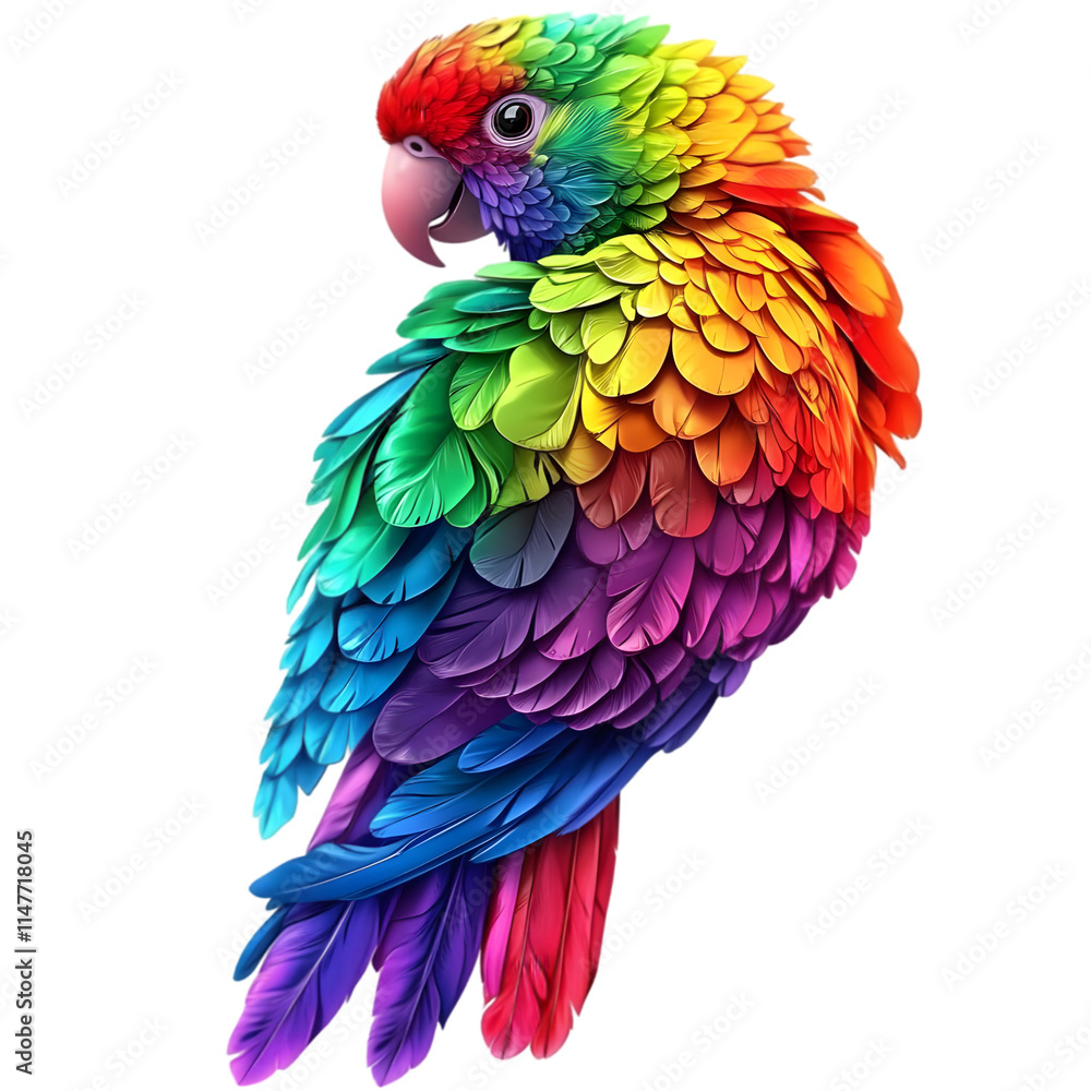 Obraz premium macaw in transparent background 