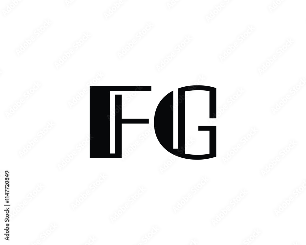 creative letter FG logo design template creative letter FG logo design template
