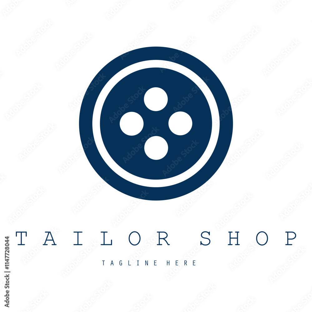 Tailor or textile logo vector flat design Tailor or textile logo vector flat design