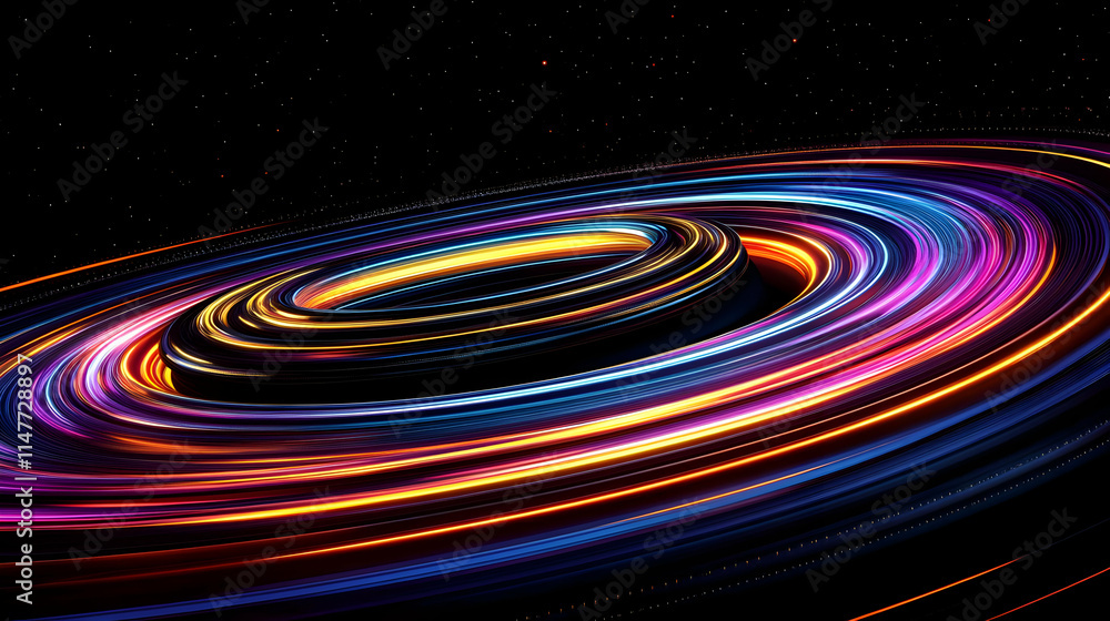 Abstract 3D Background: Vibrant Neon Swirls Abstract 3D Background: Vibrant Neon Swirls