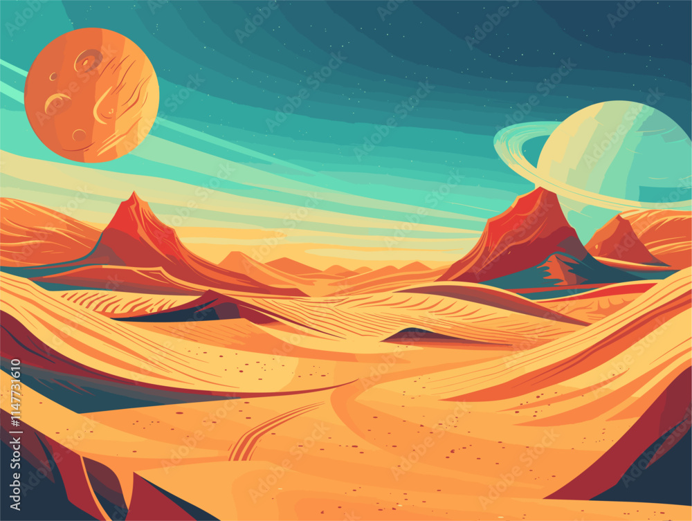 Animated Granular Landscapes: Intricate Dunes and Ripples in Vibrant, Textured Depictions Animated Granular Landscapes: Intricate Dunes and Ripples in Vibrant, Textured Depictions