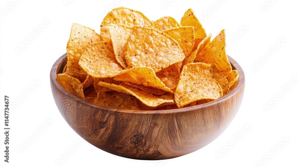 Bowl of crispy tortilla chips. Bowl of crispy tortilla chips.