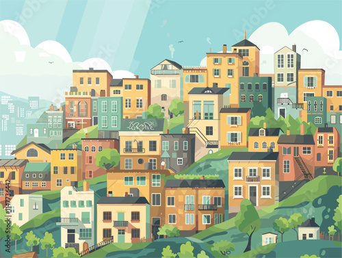 City on a Hill: A Vibrant Metropolis Scaling the Slopes to Unveil Panoramic Cityscapes and Architectural Marvels