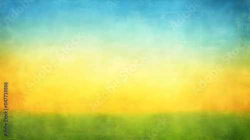 Vibrant Green Yellow Blue Abstract Background Illustration