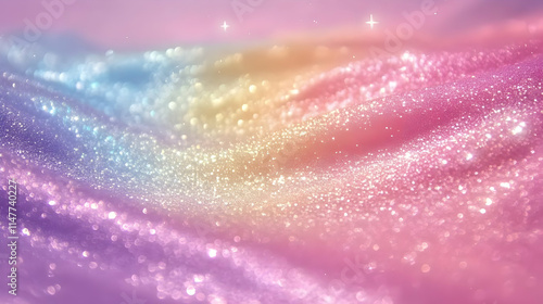 Rainbow Glitter Abstract Background Image