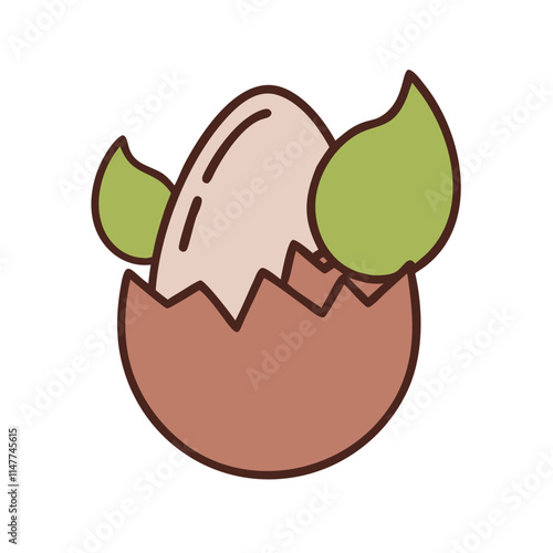 Easter Eggshell Icon