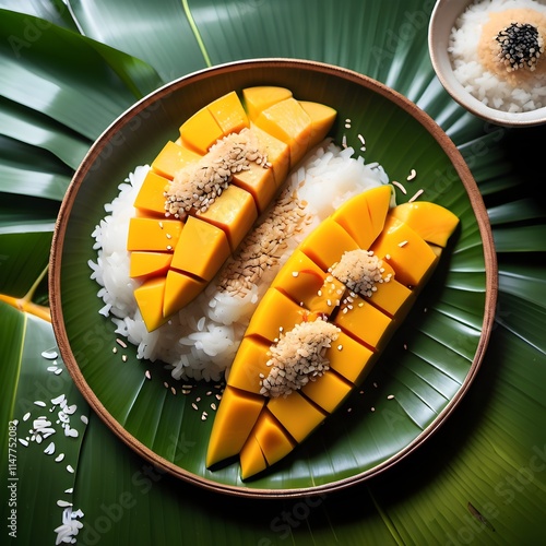 Mango Sticky Rice (Khao Niew Mamuang) photo