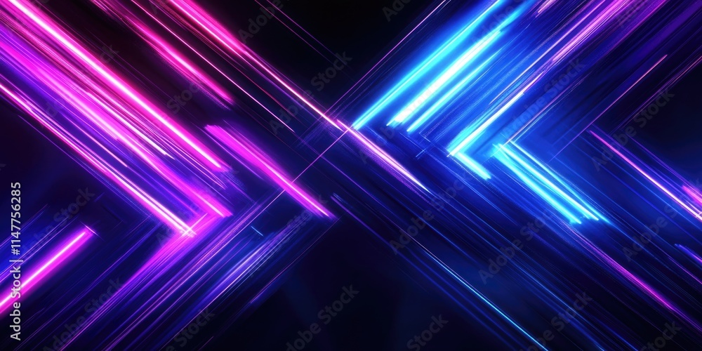 Neon cityscape at night Neon cityscape at night