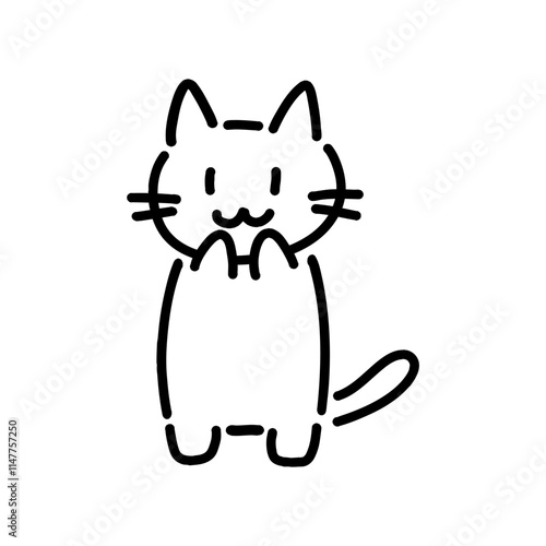 手書きの猫のイラスト